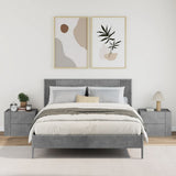 Wall-mounted Bedside Cabinets 2 pcs Concrete Grey 45x30x35 cm 848332