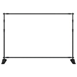 Backdrop Stands 2 pcs Black 305x243 cm Steel 3187467