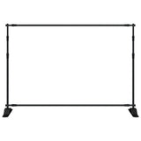 Backdrop Stands 2 pcs Black 305x243 cm Steel 3187467