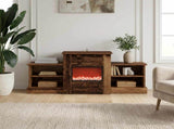 Electric Fireplace Old Wood 110 x 30 x 50 cm Engineered wood 8021165