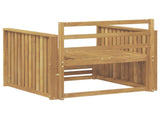Outdoor Sofa Solid Acacia Wood White 3439131