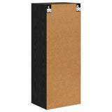 TV Wall Cabinet Black Oak 40.5 x 30 x 102 cm Engineered Wood 882941