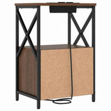 Bedside Cabinet 2 pcs Brown Oak 40 x 31 x 60 cm Engineered Wood 859569