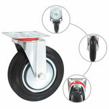 12 pcs Swivel Casters 200 mm 278032