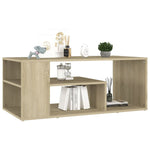 Coffee Table Sonoma Oak 100x50x40 cm Engineered Wood 806924