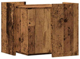 Cat Litter Box Enclosure Old Wood 42x42x51 cm Engineered Wood 857749
