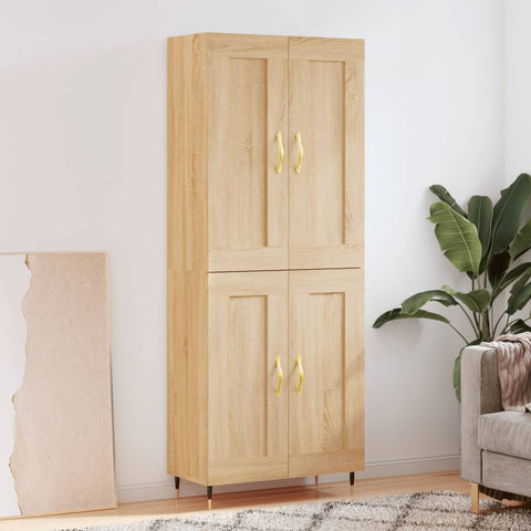 Highboard Sonoma Oak 69.5x34x180 cm Engineered Wood 3199668