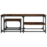 Nesting Coffee Tables 2 pcs Smoked Oak Engineered Wood 835396