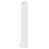Headboard Cabinet with LED White 180 x 16.5 x 103.5 cm 8006544