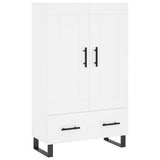 Highboard White 69.5x31x115 cm Engineered Wood 830348