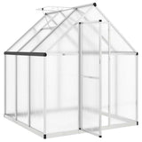 Greenhouse with Base Frame Silver 169x169x195 cm Aluminium 4005828