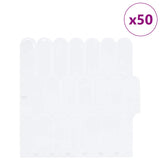 Feather Tile 50 pcs White 30 x 30 cm Polyurethane and PET 42046200