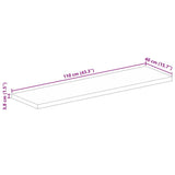 Table Top 110x40x3.8 cm Rectangular Solid Wood Rough Mango 371386