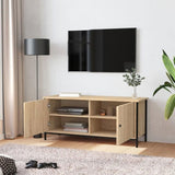 TV Cabinet with Doors Sonoma Oak 102x35x45 cm Engineered Wood 826291