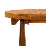 Folding Garden Table Natural 60 x 75 cm Solid Acacia Wood 42024978