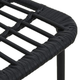 Dining Set Black Poly rattan 5-piece Stackable Dining Set 3060251
