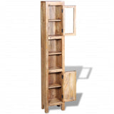 Vanity Cabinet with Mirror and 2 Side Cabinets Solid Mango Wood 243463