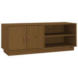 TV Cabinet Honey Brown 105x34x40 cm Solid Wood Pine 818223