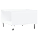ZNTS Coffee Table High Gloss White 55x55x36.5 cm Engineered Wood 830758