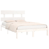 Bed Frame without Mattress White 180x200 cm Super King Solid Wood 3104689