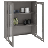 Top for Highboard HAMAR Light Grey 85x35x100cm Solid Wood Pine 340507