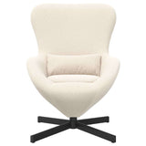 Egg Chair Cream 63 x 73 x 90 cm Fabric 42002769