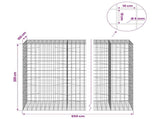 Gabion with 5 mm Wire and 10x10 cm Mesh 650x100x200 cm 3465367