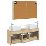 Bathroom Furniture Set 4 pcs Sonoma Oak 3406785