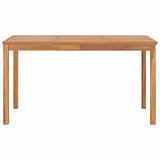 7 Piece Garden Dining Set 140x80 cm Solid Teak Wood 3059930