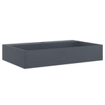 Wash Basin 60x38x11 cm Mineral Cast/Marble Cast Anthracite 155985