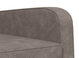 Armchair Antique Grey Faux Leather 42043439
