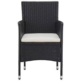 Garden Dining Set Black 3095910