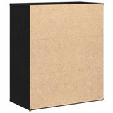 Sideboard Black Oak 60x31x70 cm Engineered Wood 869143