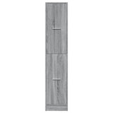 Apothecary Cabinet Grey Sonoma 30x41x144,5 cm Engineered Wood 855174