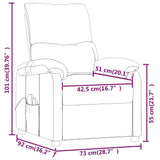 Massage Chair Black Fabric 342461