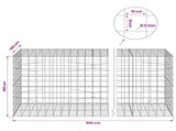 Gabion with 5 mm Wire and 10x10 cm Mesh 900x100x100 cm 3465324