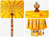 Balinese Parasol with Base 2 pcs Yellow 3433033