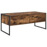 Coffee Table Smoke Oak 100 x 46 x 40 cm Engineered Wood 886446