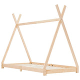 Kids Bed Frame Solid Pine Wood 70x140 cm 283355