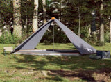 Family Tent Tipi 8-Person Grey and Orange Waterproof 94584