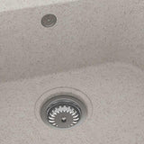Kitchen Sink Beige 76 x 48 x 30 cm Granite 147083