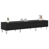 TV Cabinet Black oak 150 x 36 x 30 cm Engineered wood 882328