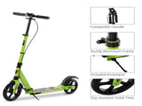 Kick Scooter, Folding 2 Wheel Scooter for 14 Teens Adults, with Dual Brake System, Dual Suspension, T3398P349437