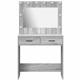 Dressing Table Grey Sonoma 78.5 x 41 x 135 cm Engineered Wood 865033
