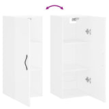 Wall Mounted Cabinet White 34.5x34x90 cm Engineered Wood 834994
