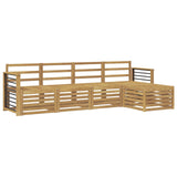 Outdoor Sofa Set 5 pcs White Solid Acacia Wood 3391684