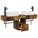 Bathroom Furniture Set 3 pcs Old Wood Engineered Wood 3405605