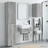 Bathroom Furniture Set 3 pcs Grey Sonoma 33 x 34.5 x 160 cm 3406059