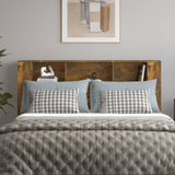 Headboard Cabinet Smoked Oak Engineered wood Standard 817276