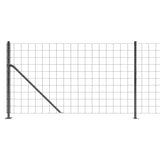 Wire Mesh Fence with Flange Anthracite 0.8x25 m 154328
